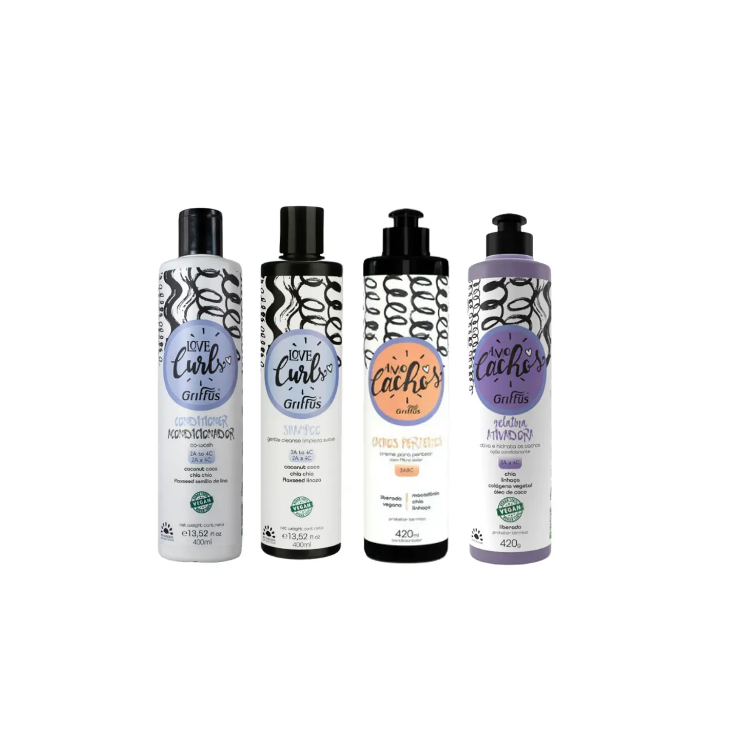 Pack Shampoo, Acondicionador,Crema de Peinar y Gelatina Activadora Rizos Perfectos 1