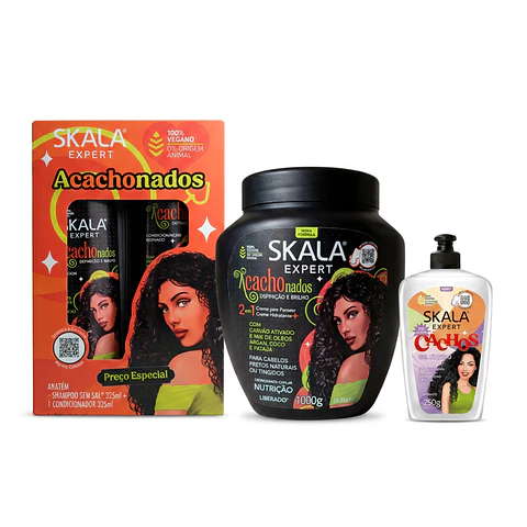 Tripack Shampoo/ A condicionador y gel Acachonados 