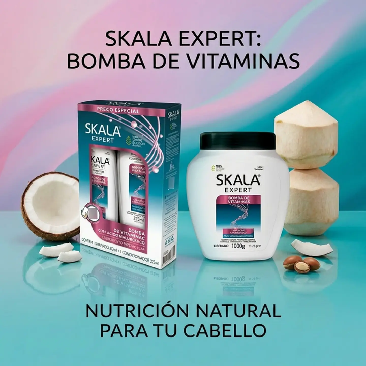 Kit Shampoo y Acondicionador + Mascarilla Capilar Bomba de Vitaminas 2