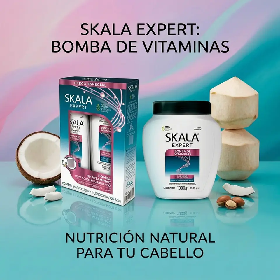Kit Shampoo y Acondicionador + Mascarilla Capilar Bomba de Vitaminas 2