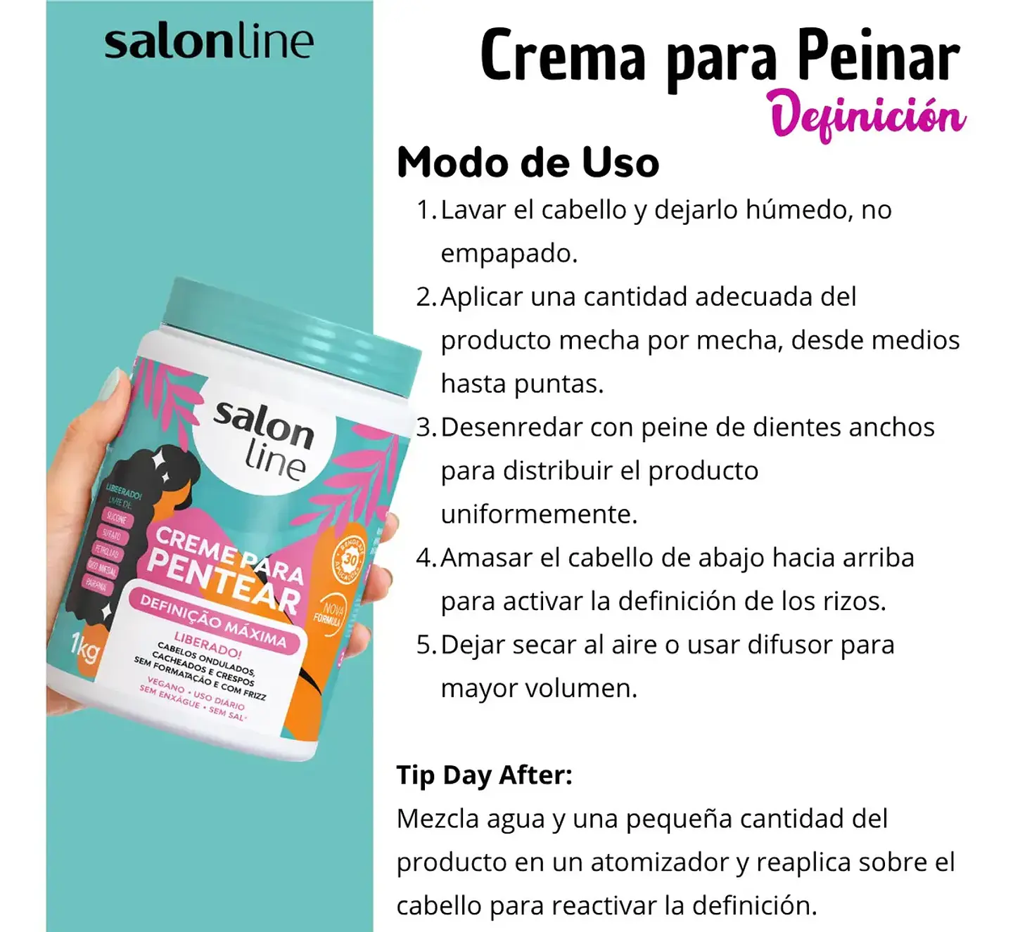 Crema De Peinar Definición Maxima Liberada 1 Kg 4