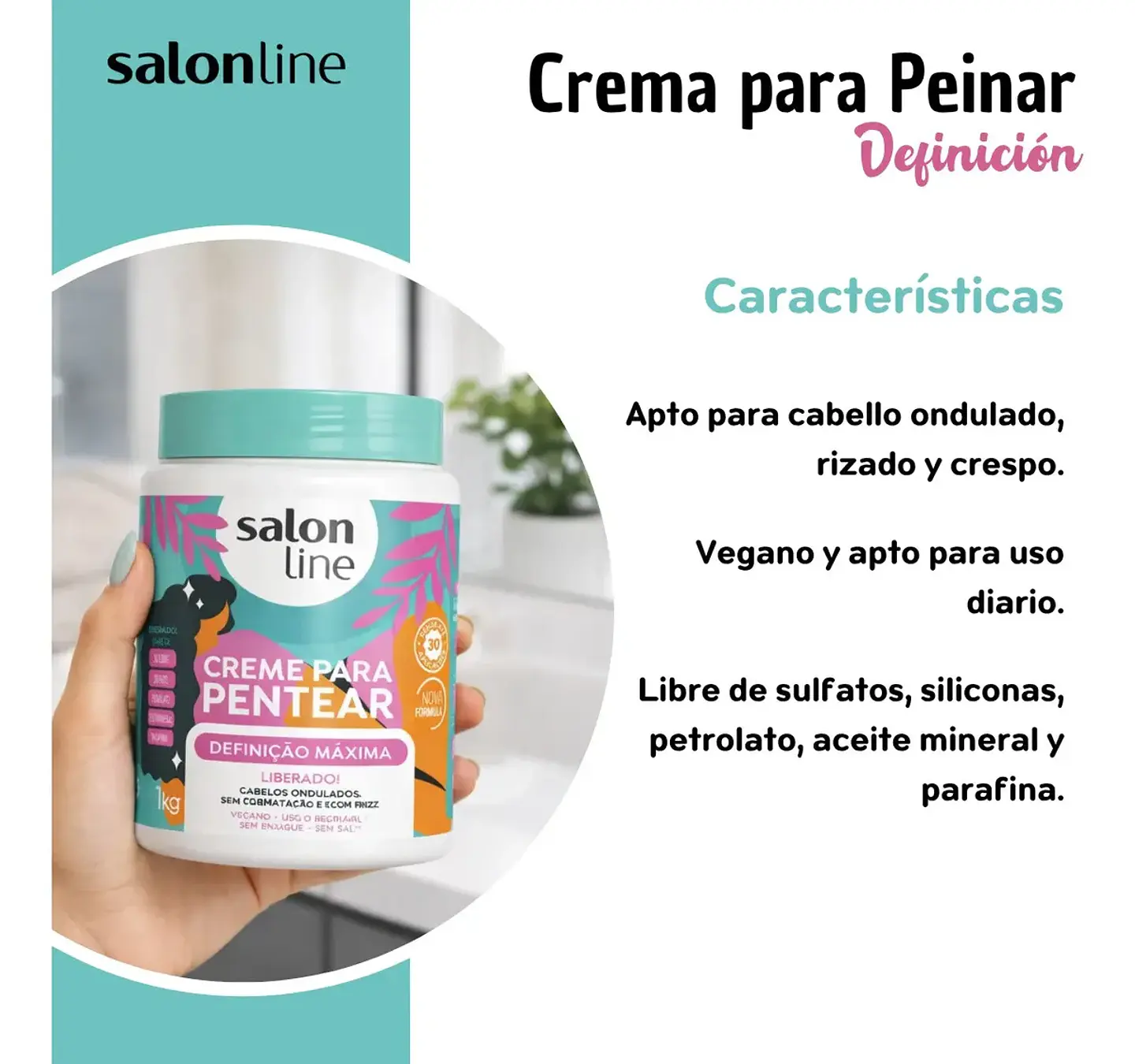 Crema De Peinar Definición Maxima Liberada 1 Kg 6