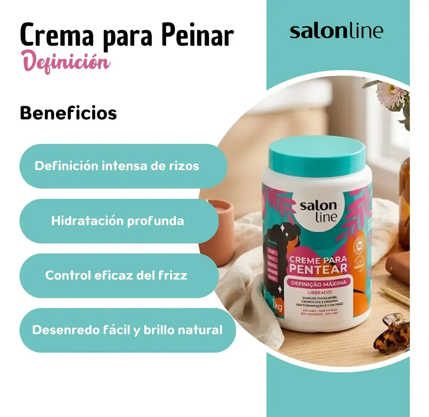 Crema De Peinar Definición Maxima Liberada 1 Kg 7