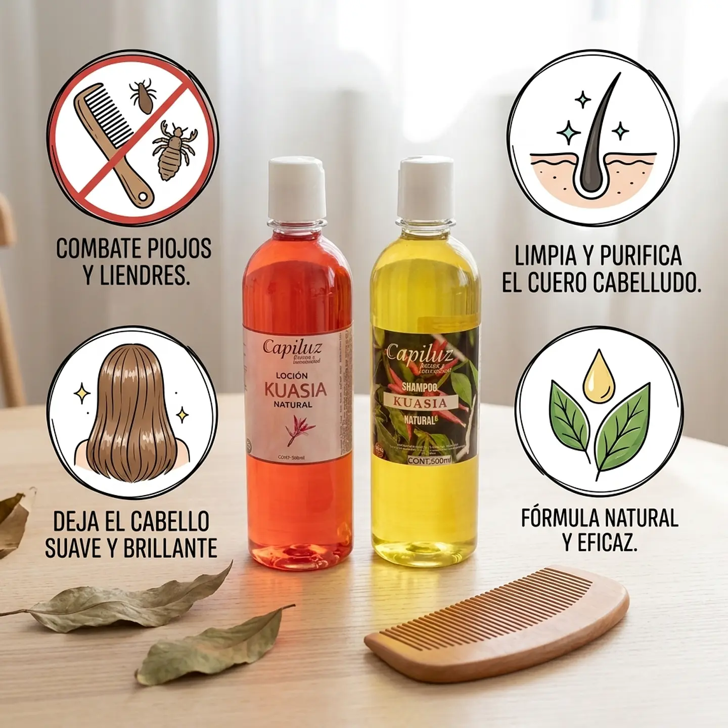 Pack Kuasia Shampoo Y Locion  Capilar 3