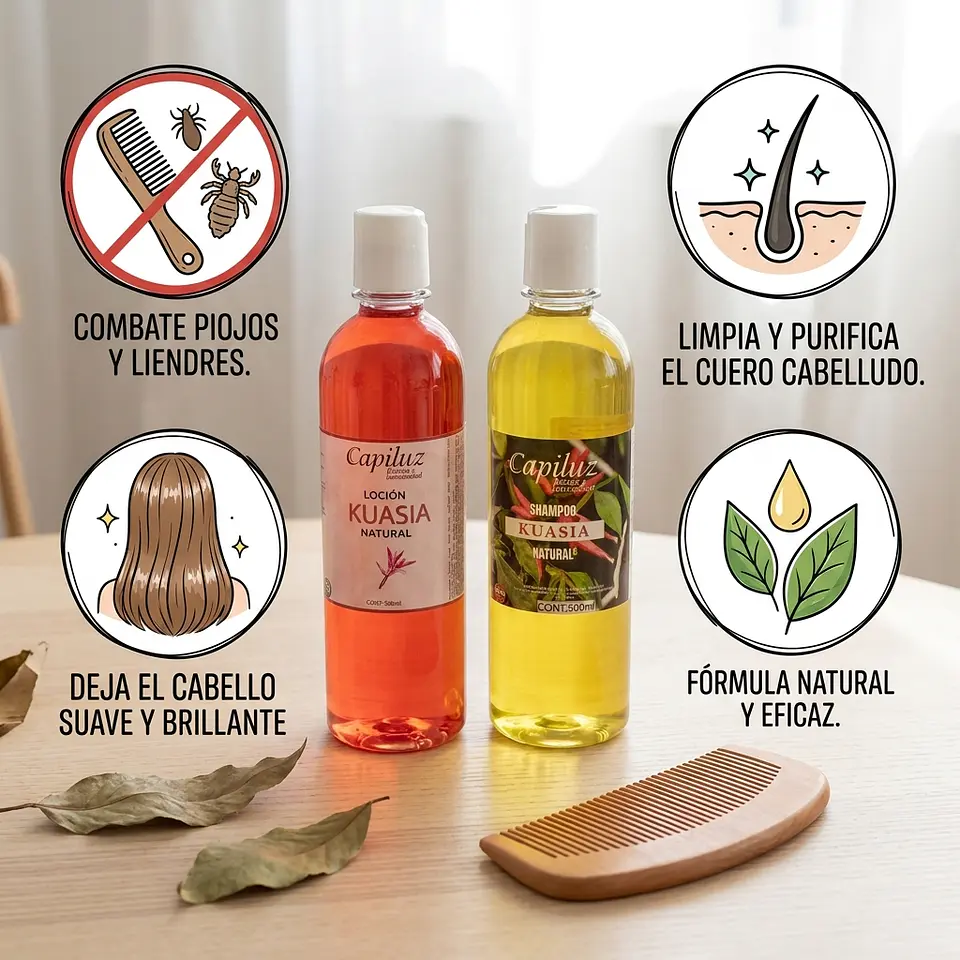 Pack Kuasia Shampoo Y Locion  Capilar 3
