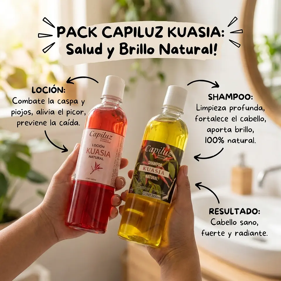 Pack Kuasia Shampoo Y Locion  Capilar 4