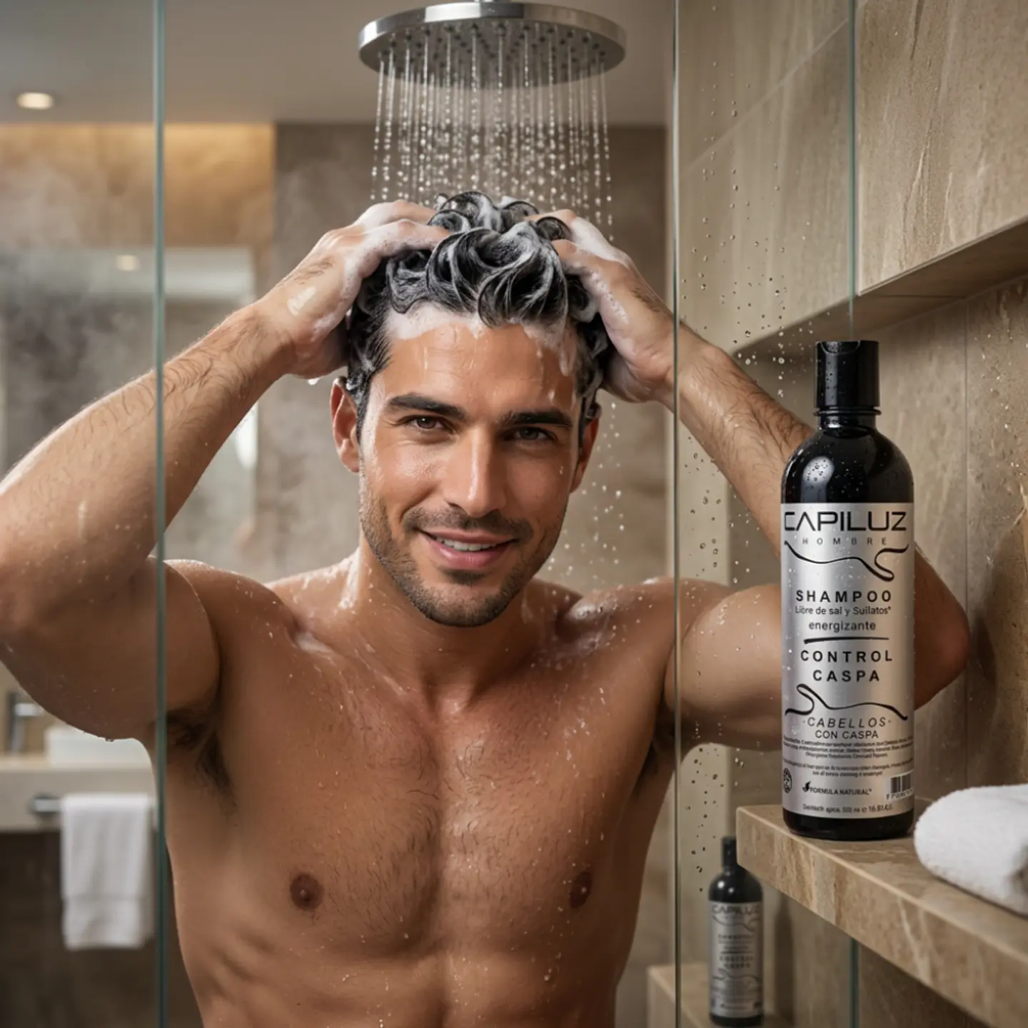 Shampoo Control Caspa Libre de Sal y Sulfatos 3