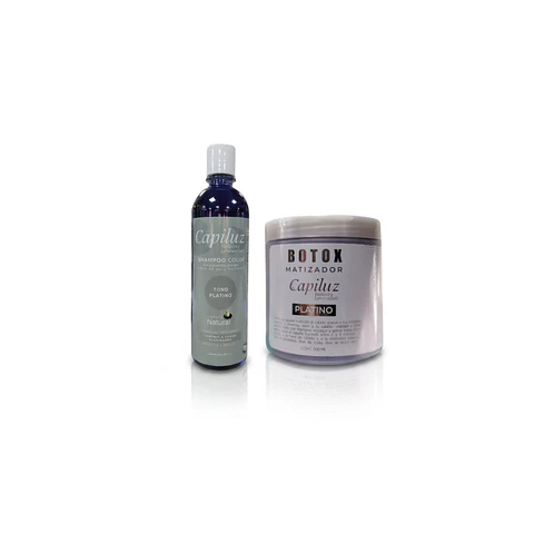 Shampoo + Botox Matizador Capilar Cabello Color Platino
