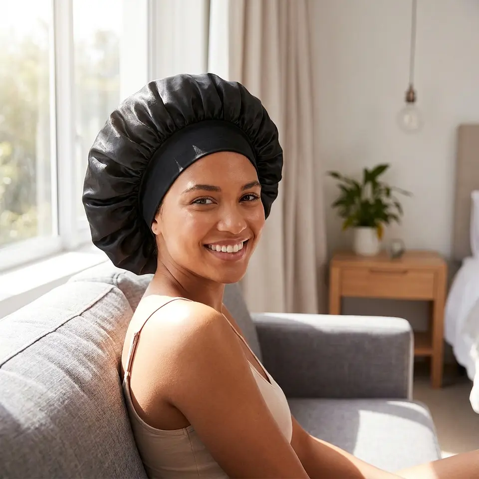 Gorro de Satin Clasico anti frizz 36.5 cm 4