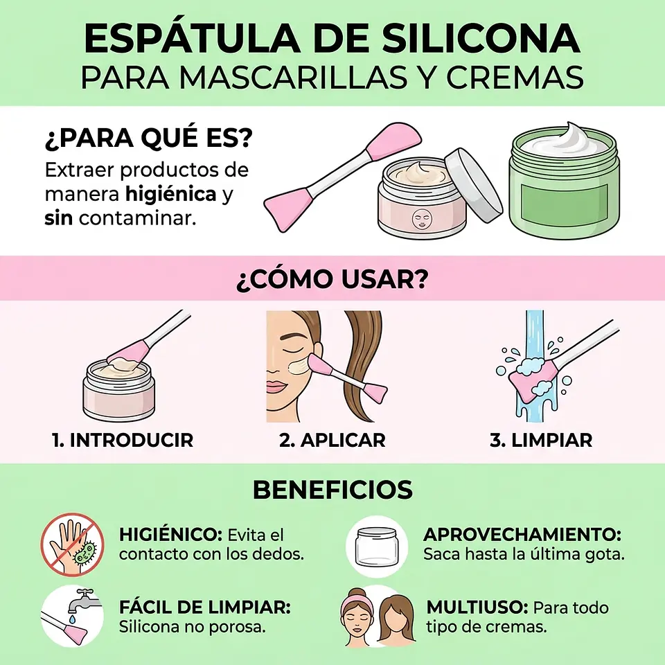 Paleta De Silicona Para Extraer Mascarilla / Cremas de peinar 7
