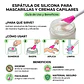 Paleta De Silicona Para extraer Cremas de Peinar o Máscaras 14cm - Miniatura 3
