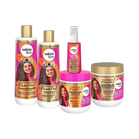 Kit Salón Line SOS Cachos Ultra Gloss | Definición y Brillo 
