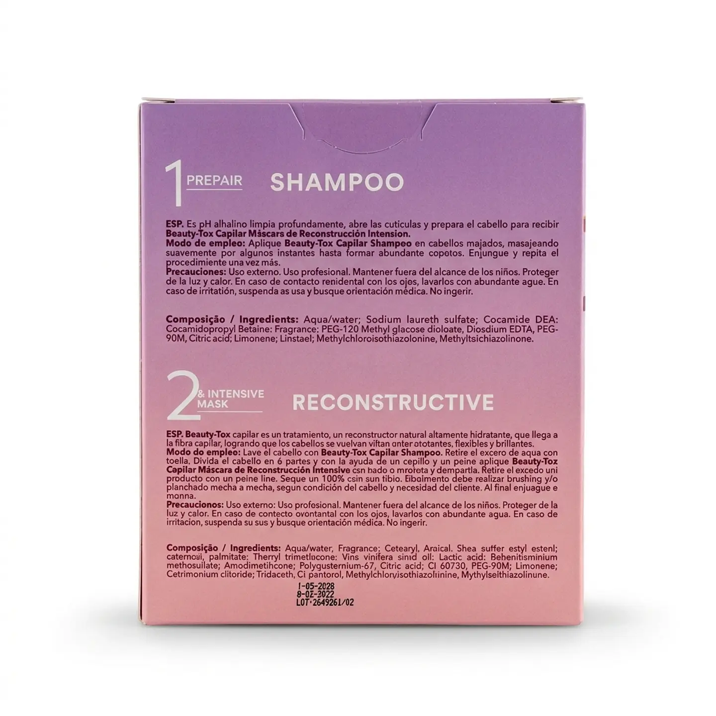 Tratamiento Recontructor B-tox 100 ml. 5