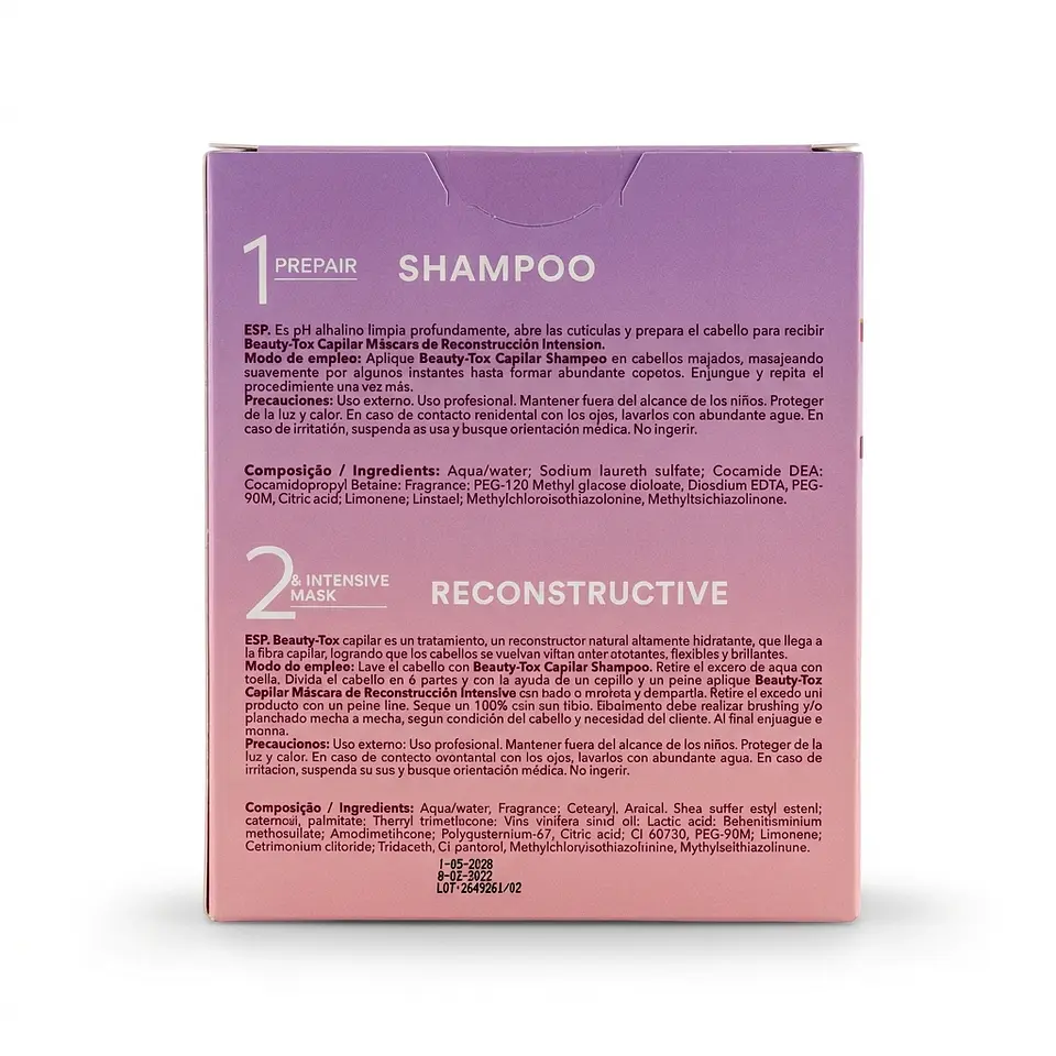 Tratamiento Recontructor B-tox 100 ml. 5