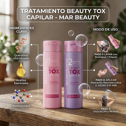 Tratamiento Recontructor B-tox 100 ml.