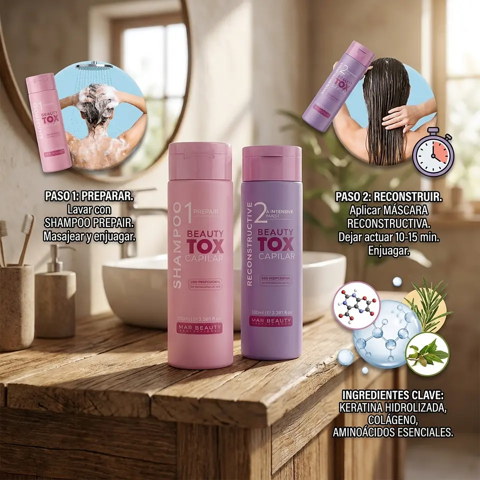 Tratamiento Recontructor B-tox 100 ml. 3
