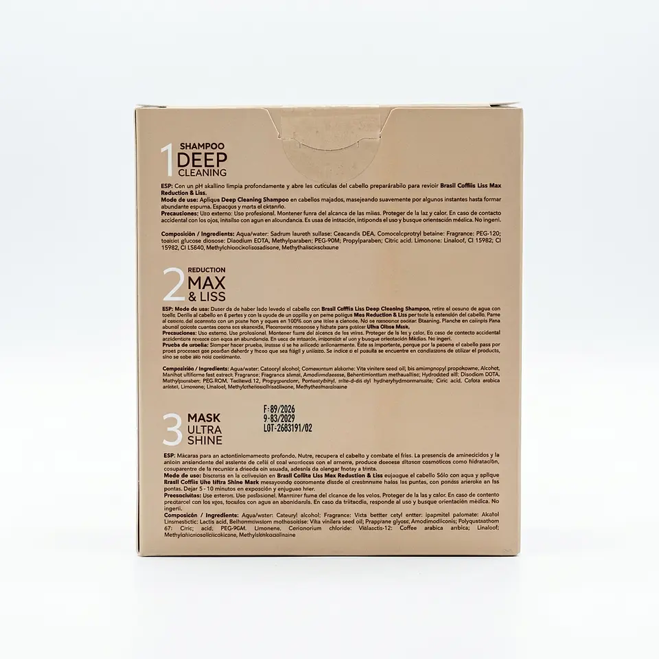 Alisado progresivo y termoactivo Brasil Coffe Liss 3 Pasos 100ml  8