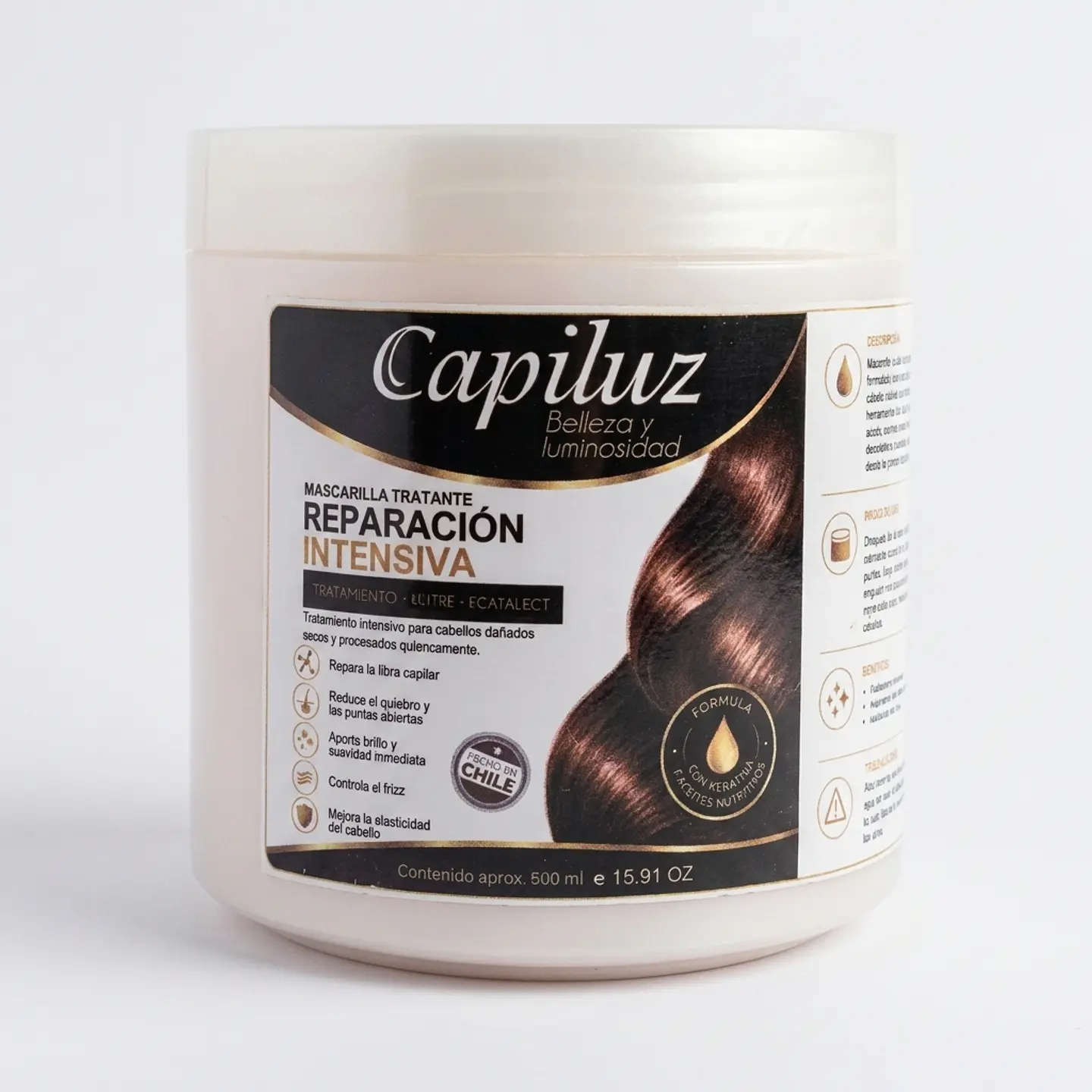 Kit Multiacción Capiluz 5 en 1 | Cuidado Integral para Cabellos Secos Dañados y Rebeldes 6
