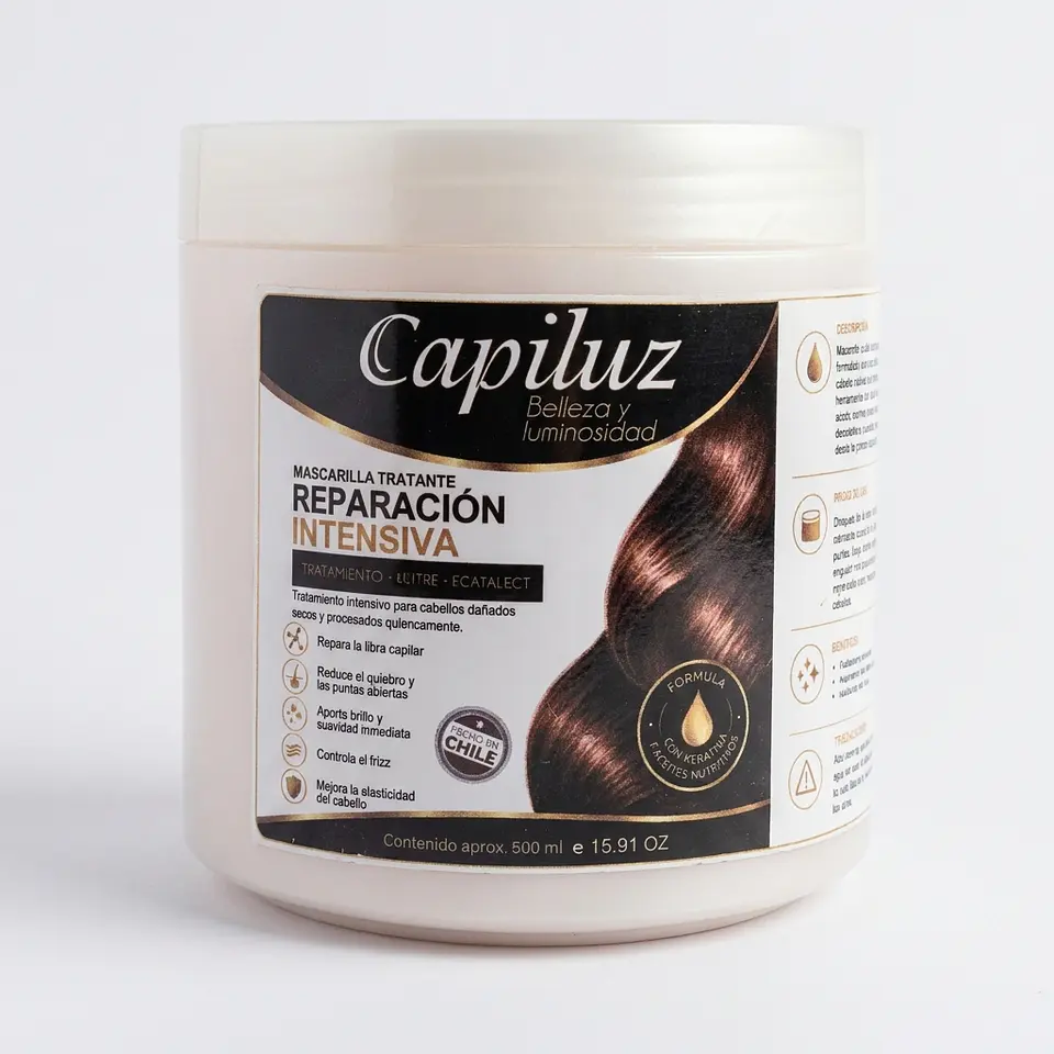 Kit Multiacción Capiluz 5 en 1 | Cuidado Integral para Cabellos Secos Dañados y Rebeldes 6