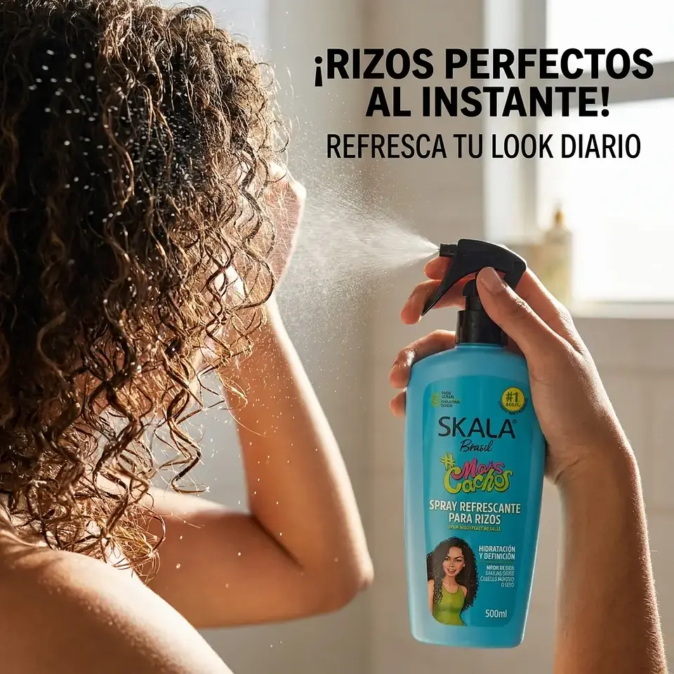 Spray Refrescante Para Rizos Mais Cachos 500ml Skala 2