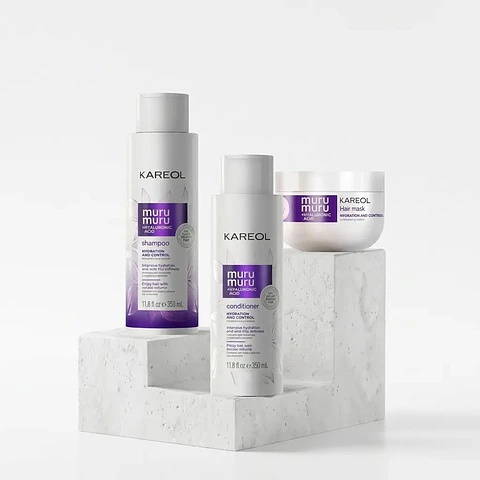 Pack  Shampoo + Acondicionador y Mascara Muru Muru + hyaluronico  kareol