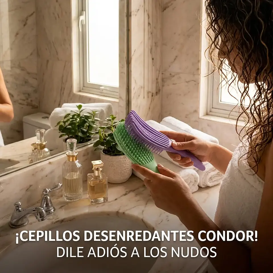 Cepillo Para Cabello Crespo,Rizado e Ondulado Tipo  Pulpo  Condor 3