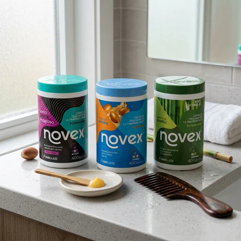 Rutina de Recuperación Total Novex: Fuerza, Nutrición y Brillo Extremo
