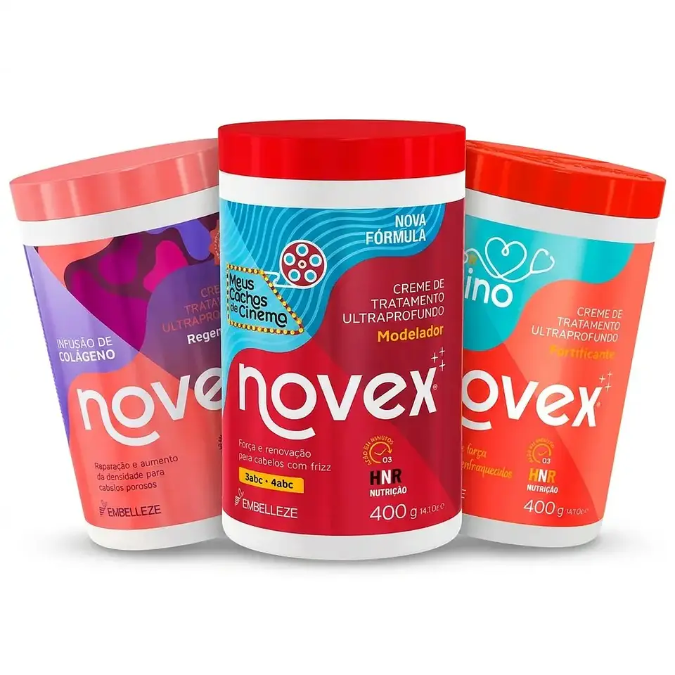 Kit Fuerza y Definición Novex: Rizos Perfectos y Crecimiento Sano 1