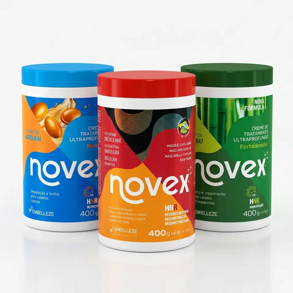 Pack SOS Capilar Novex: Crecimiento (Bambú), Nutrición (Argán) y Reparación (Queratina) 1