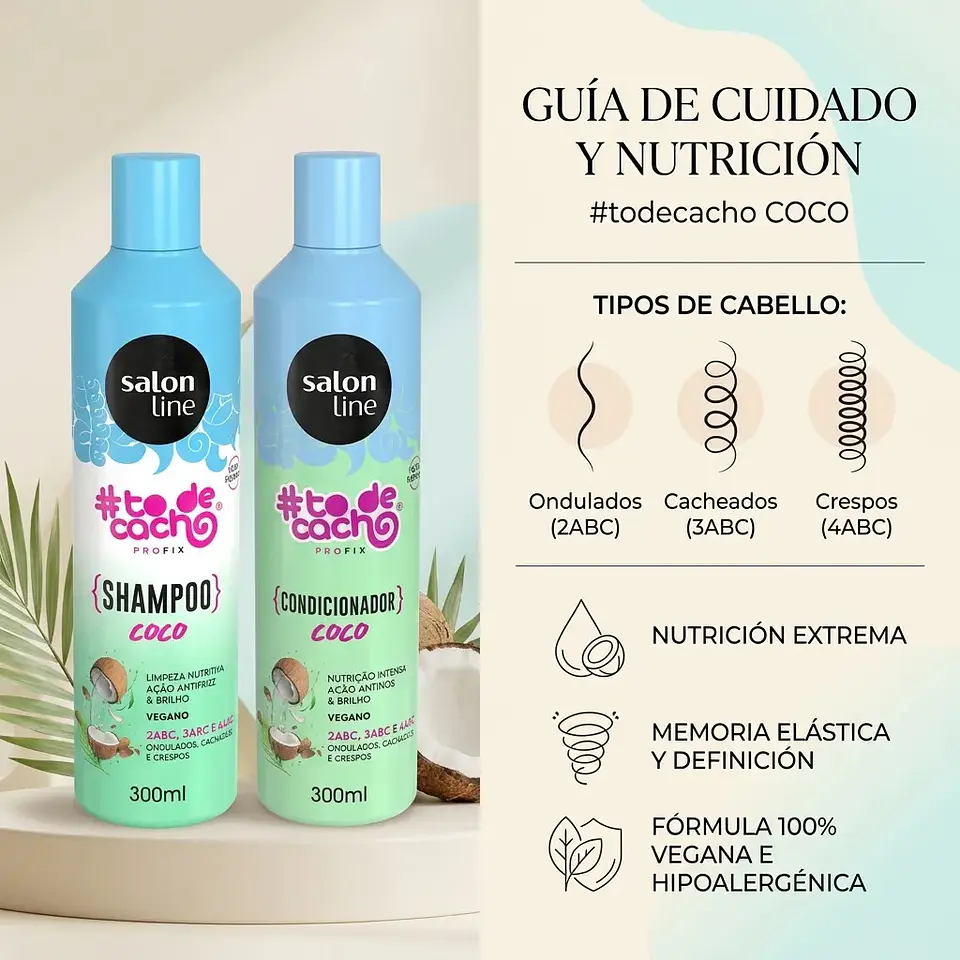 Pack de Shampoo y Acondicionador Hidratacion Coco 6