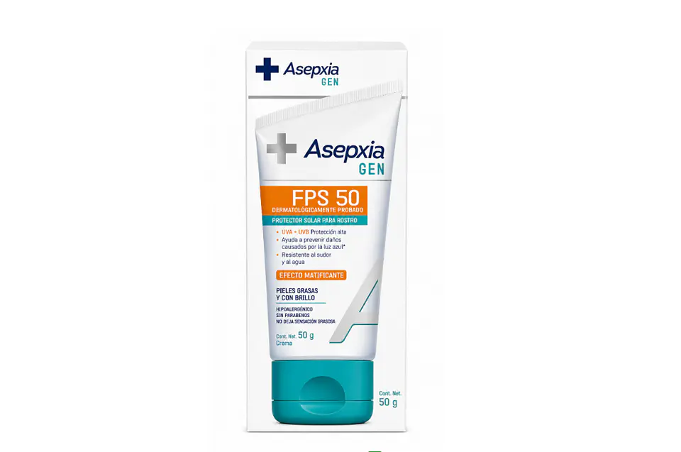 ASEPXIA GEN PROTECTOR SOLAR PARA ROSTRO FPS 50 1