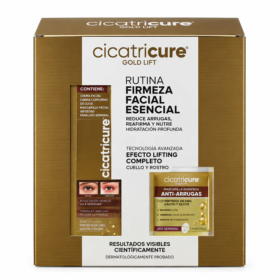 PACK RUTINA FIRMEZA ESENCIAL CONTORNO Y CREMA GOLD  1