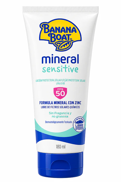 BANANA BOAT MINERAL SENSITIVE 180ML