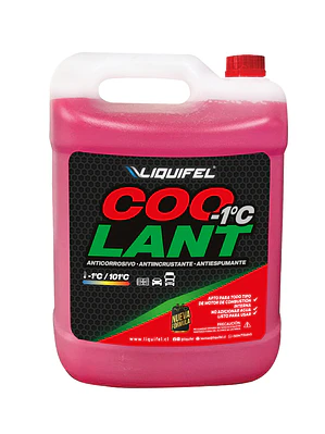 REFRIGERANTE COOLANT -1 ROJO ANTICORROSIVO 10 LITROS