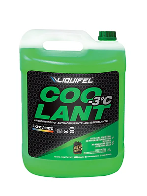 REFRIGERANTE COOLANT -3 VERDE ANTICORROSIVO ANTIINCRUNSTANTE 10 LITROS
