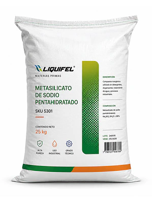 METASILICATO DE SODIO PENTAHIDRATADO