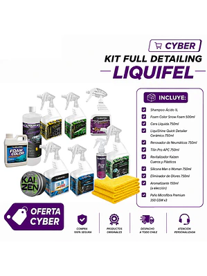 KIT FULL DETAILING LIQUIFEL