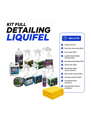 KIT FULL DETAILING LIQUIFEL
