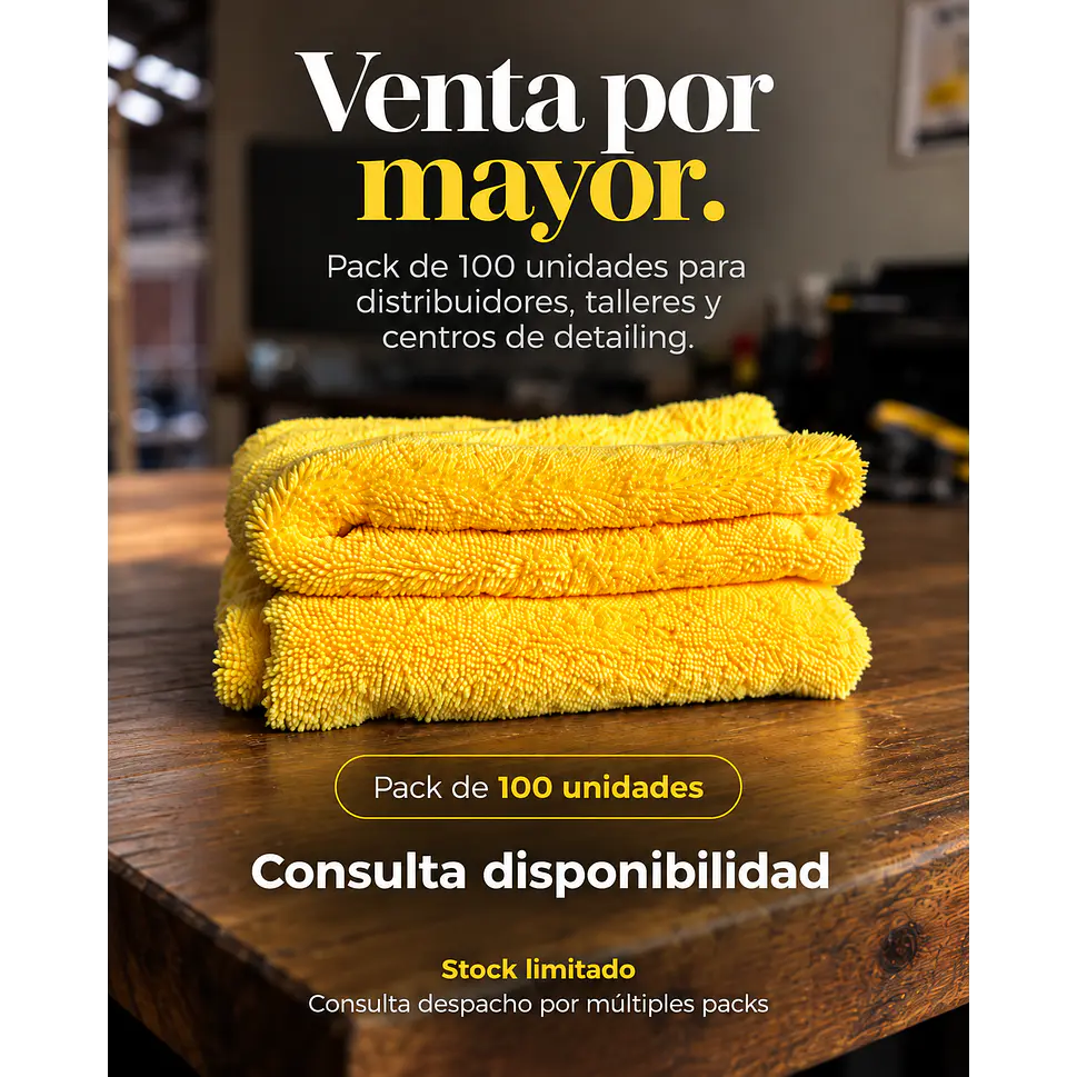 PAÑOS MICROFIBRA AMARILLA 350 GSM – VENTA POR MAYOR – PACK 100 UNIDADES 3