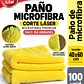 PAÑOS MICROFIBRA AMARILLA 350 GSM – VENTA POR MAYOR – PACK 100 UNIDADES - Miniatura 1