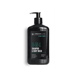Arganicare-Shampoo+Gel de banho 2em1 Man 400 ml.