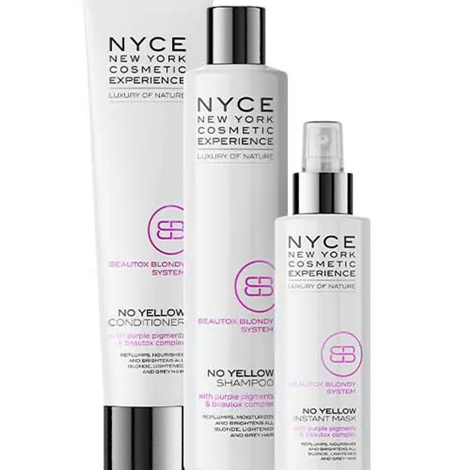 NYCE - Conj. 3pcs No Yellow Beautox Blondy System  1