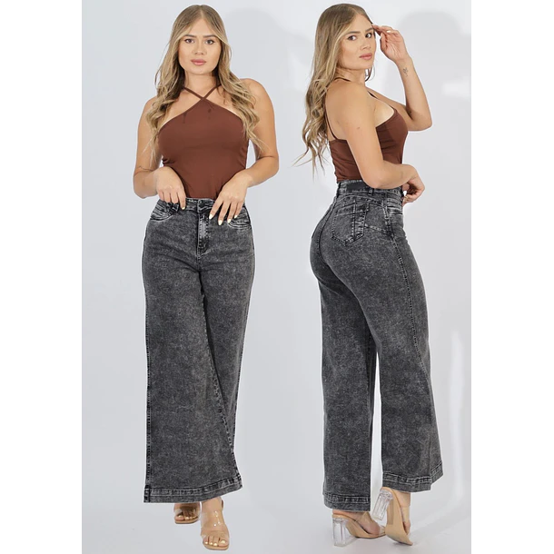 Jeans Palazzo Gravillado
