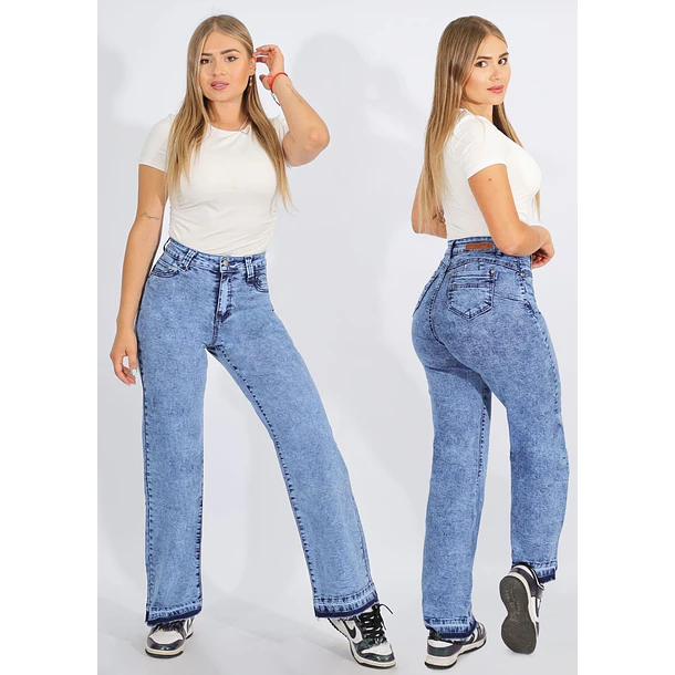 Jeans Wide Leg Celeste
