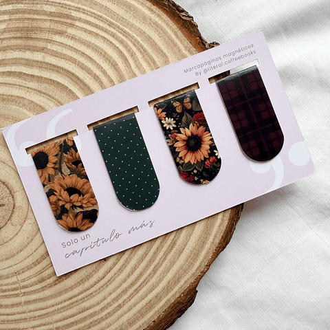 Set marcapáginas Flower