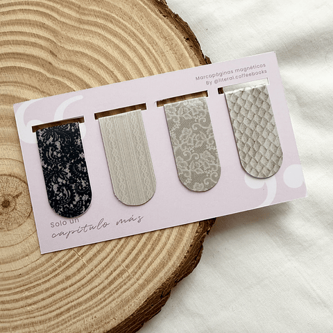 Set marcapáginas texturas