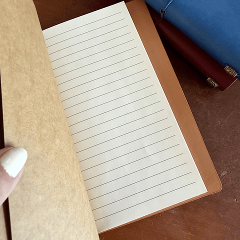 Libreta Journal tipo Midori de viaje