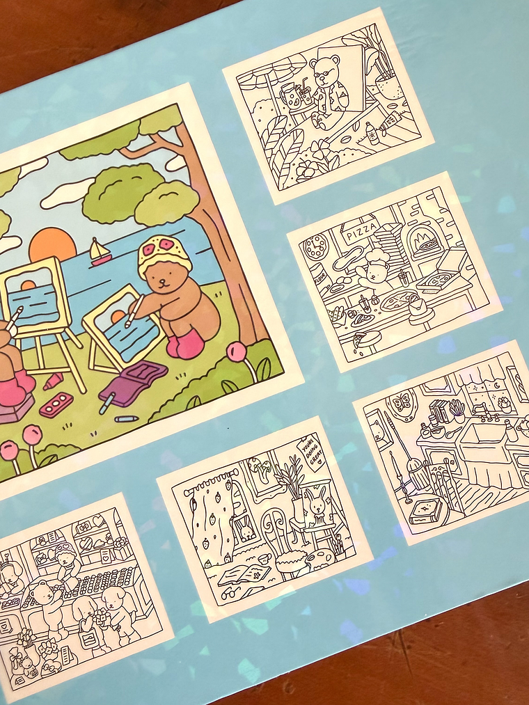 Cuadernillos para pintar Bobbi 2