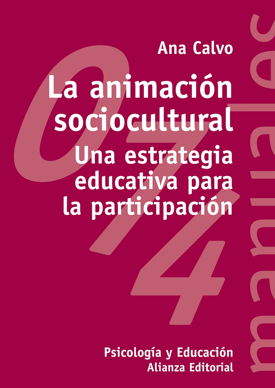 Ana Calvo Sastre - La animación sociocultural 1