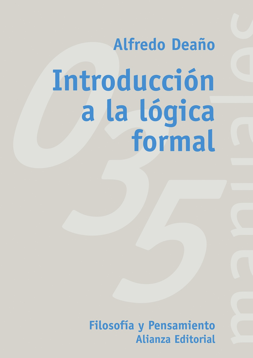 Alfredo Deaño - Introducción a la lógica formal 1